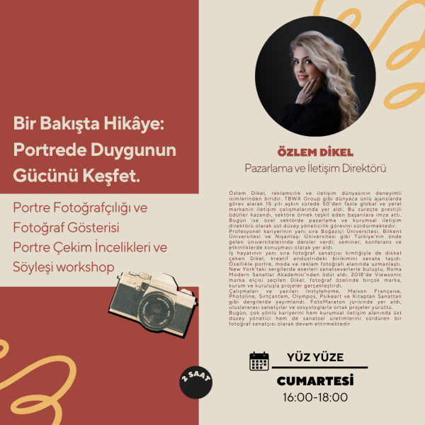 Portre Çekim İncelikleri ve Söyleşi Workshop