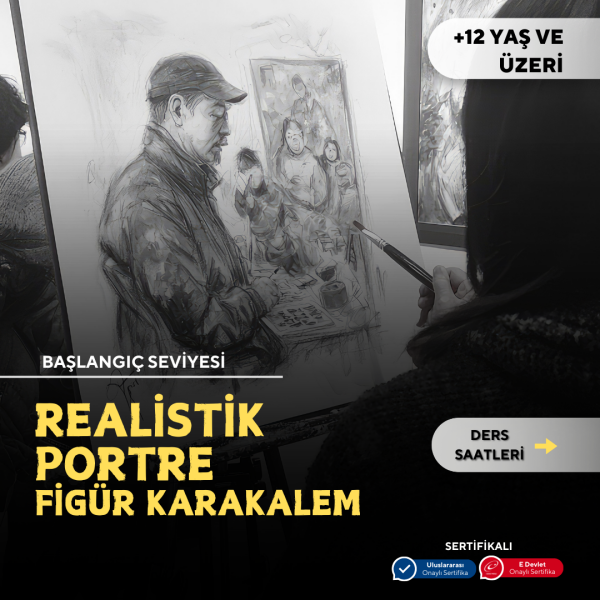 Realistik Portre ve Figür Karakalem - Yüz Yüze