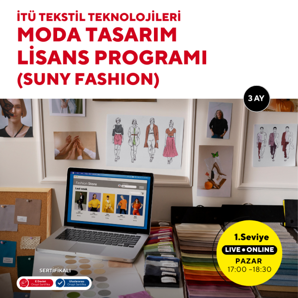 İTÜ Tekstil Teknolojileri ve Moda Tasarım Lisans Programı (Suny Fashion) Hazırlık Eğitimi -Online
