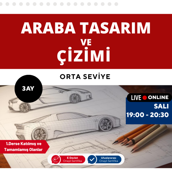 Araba Tasarım ve Çizimi - Orta Seviye