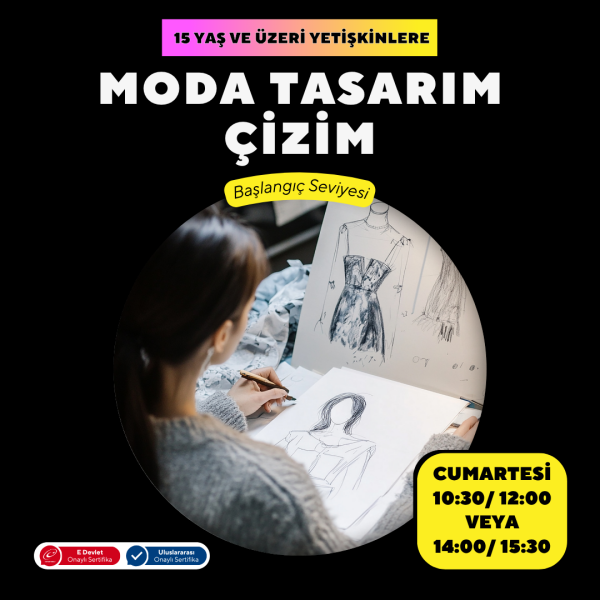Moda Tasarım Çizim -Yüz Yüze