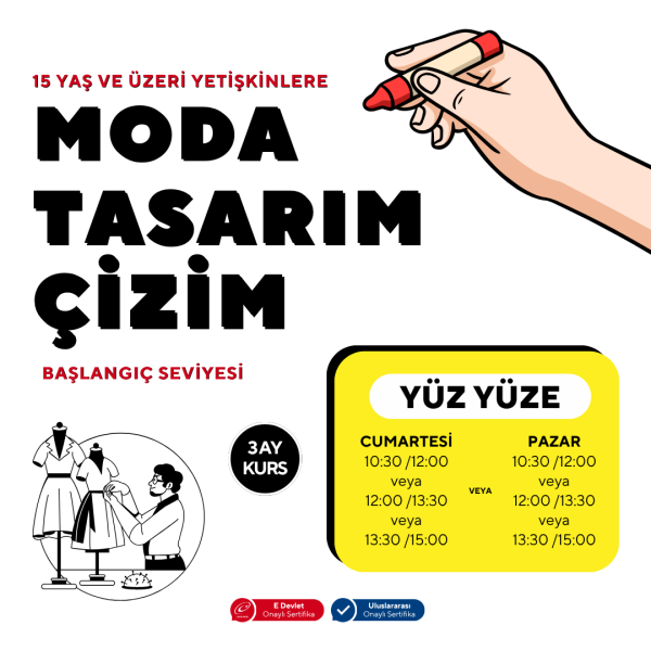 Moda Tasarım Çizim -Yüz Yüze