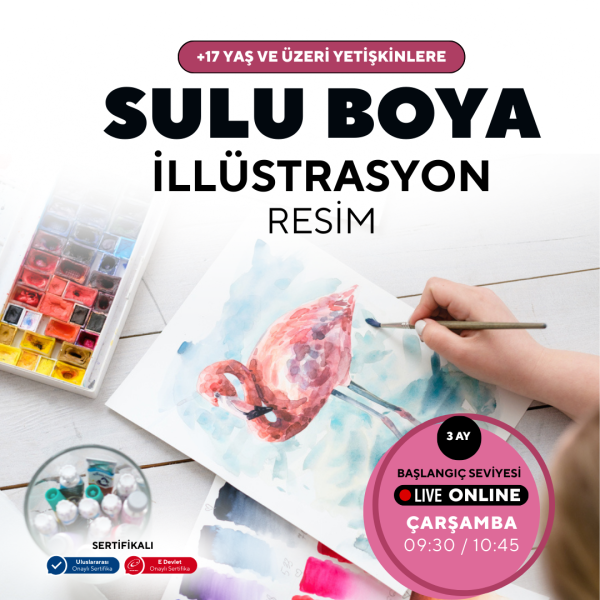 Sulu Boya İllustrasyon (Yetişkin)