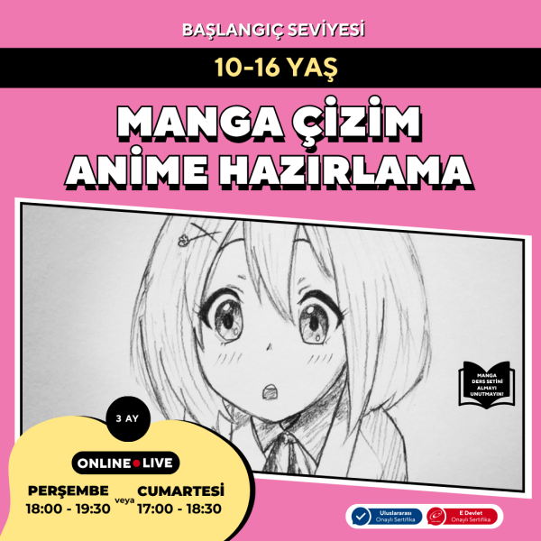 Manga Çizim ve Anime Hazırlama  (10-16 Yaş)