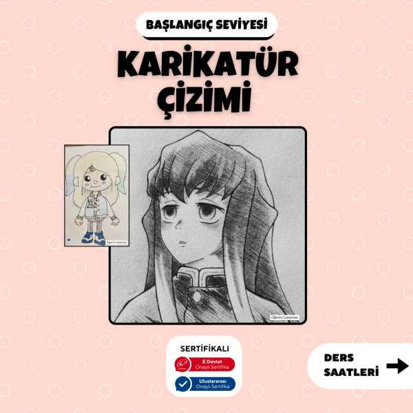 Karikatür Çizim - Yüz Yüze (Başlangıç Seviyesi) (6-9 Yaş )