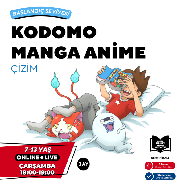Kodomo Manga & Anime Çizimi  (7-13 Yaş)