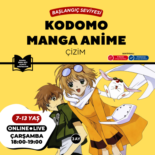 Kodomo Manga & Anime Çizimi  (7-13 Yaş)