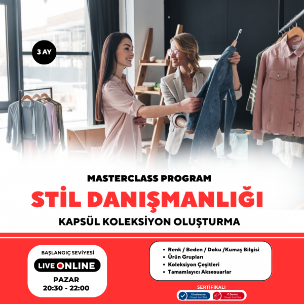 Stil Danışmanlığı ve Koleksiyon Oluşturma  (Masterclass Programı)