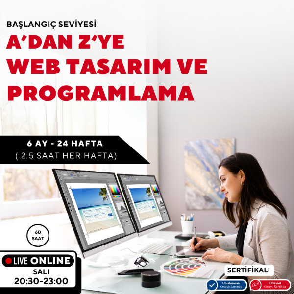 A’dan Z ‘ye Web Tasarım ve Programlama (Online)