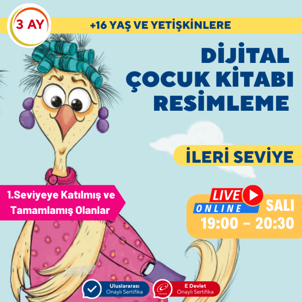 İleri Seviye Dijital Çocuk Kitabı Resimleme