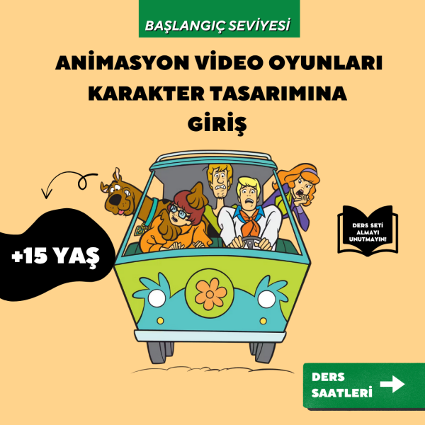 Animasyon Karakter Tasarımına Giriş (+15 yaş) -Yüz Yüze