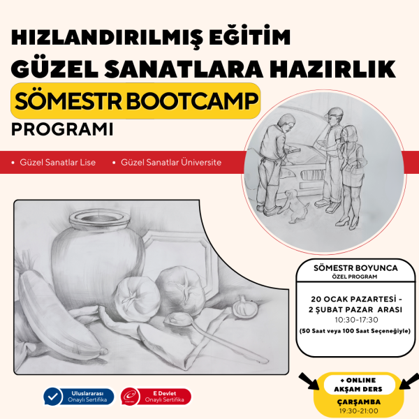 Güzel Sanatlara Hazırlık Bootcamp Programı