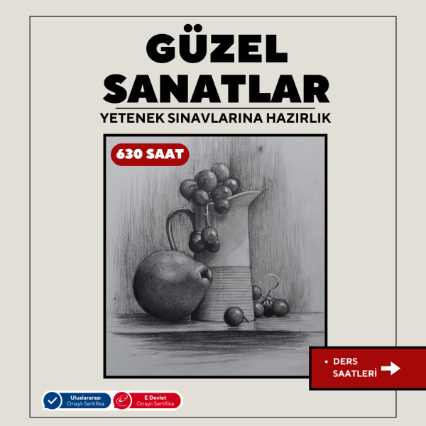 Güzel Sanatlara Hazırlık 630 Saat -Yüz Yüze