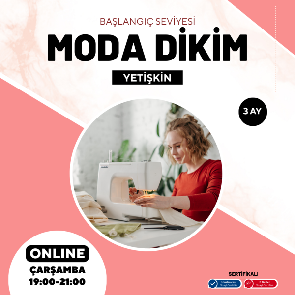 Moda Dikim - (Başlangıç Seviyesi)- Online