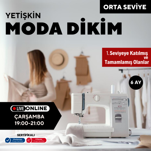 Moda Dikim  - (Orta Seviyesi)- Online