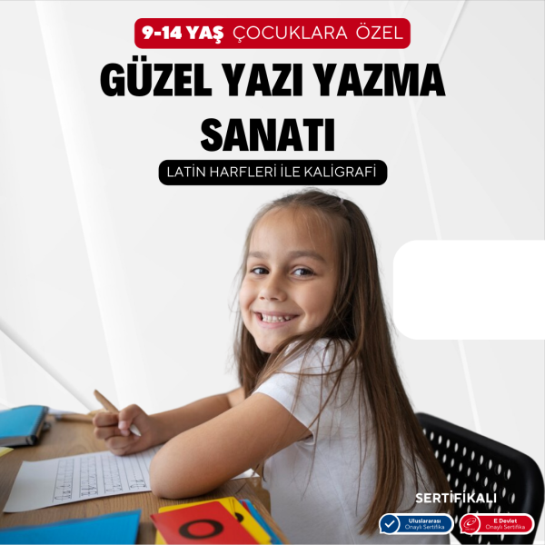 Güzel Yazı Yazma Sanatı (Kaligrafi ) -9-14 Yaş Yüz Yüze