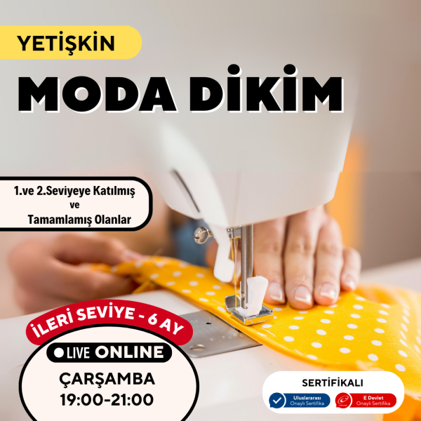 Moda Dikim  - (İleri Seviye)- Online