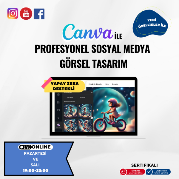 Profesyonel Sosyal Medya Görsel Tasarım  (Canva)