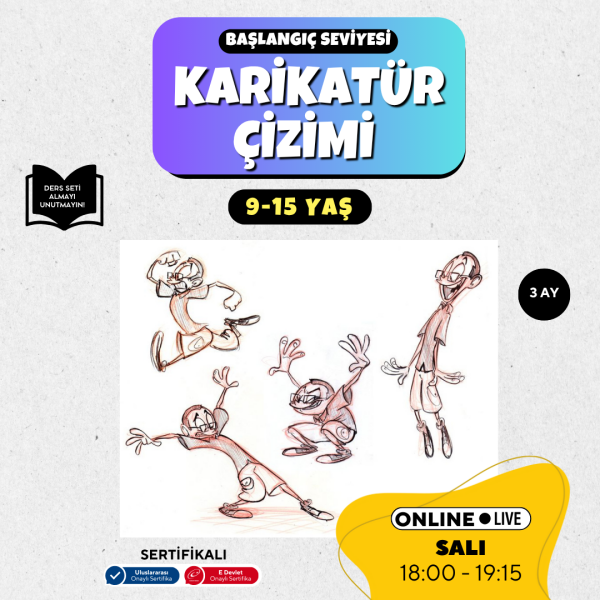 Karikatür Çizimi (9-15 Yaş)