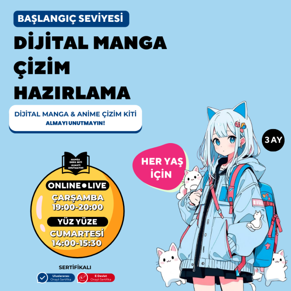 Dijital Manga Çizim Hazırlama Eğitimi