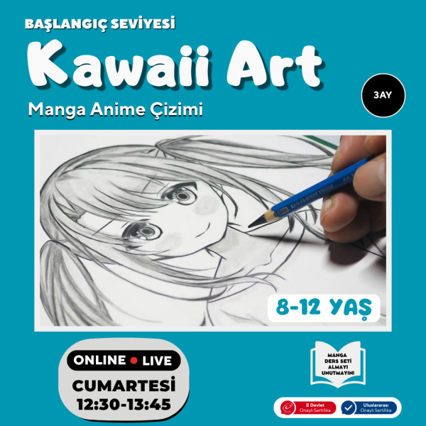 Kawaii Art Çizim  (8-12 Yaş)