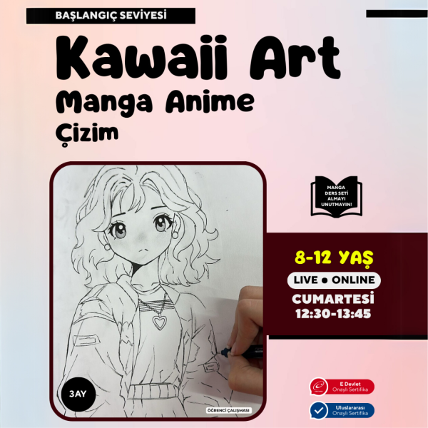 Kawaii Art Çizim  (8-12 Yaş)