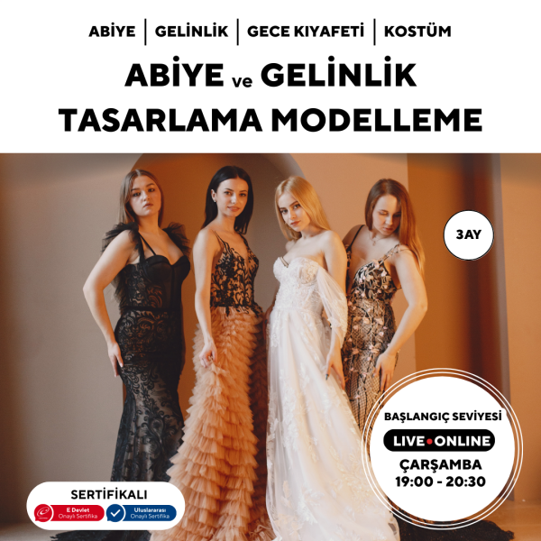 Abiye ve Gelinlik Tasarlama Modelleme