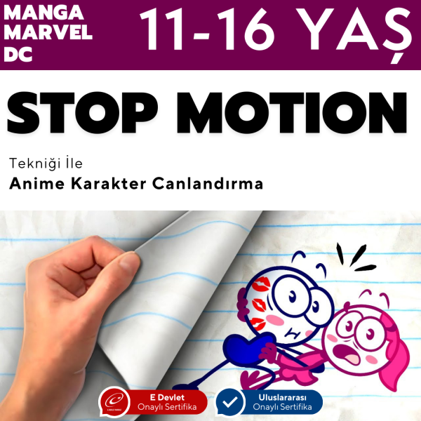 Stop Motion  (11-16 Yaş)- Yüz Yüze