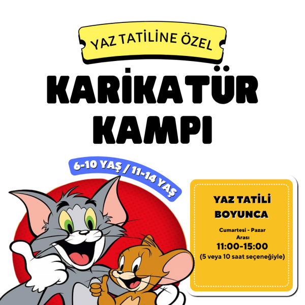 Karikatür Kampı / 6-10 Yaş - 11- 14 Yaş (Yaz Tatiline Özel )