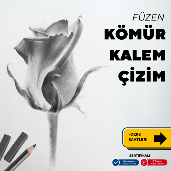 Füzen Kömür Kalem Çizim ( yüz Yüze )