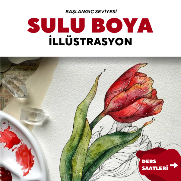 Sulu Boya İllustrasyon  - Yüz Yüze Workshop(Atolye) - Sertifika İstemiyorum