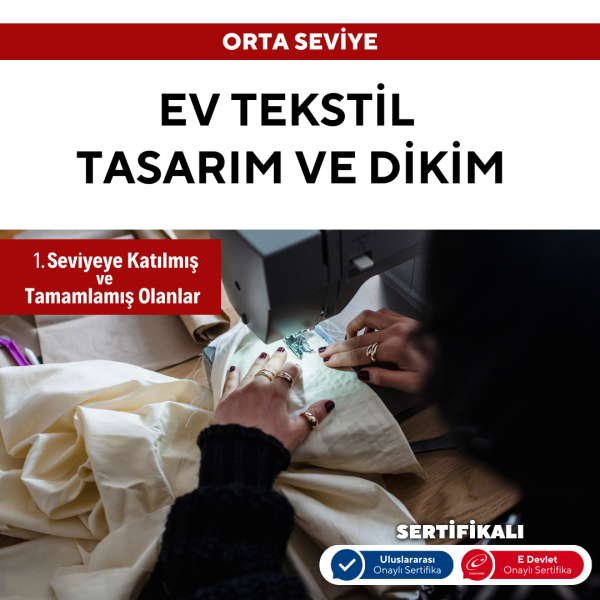 Ev Tekstil Tasarım - Orta Seviye