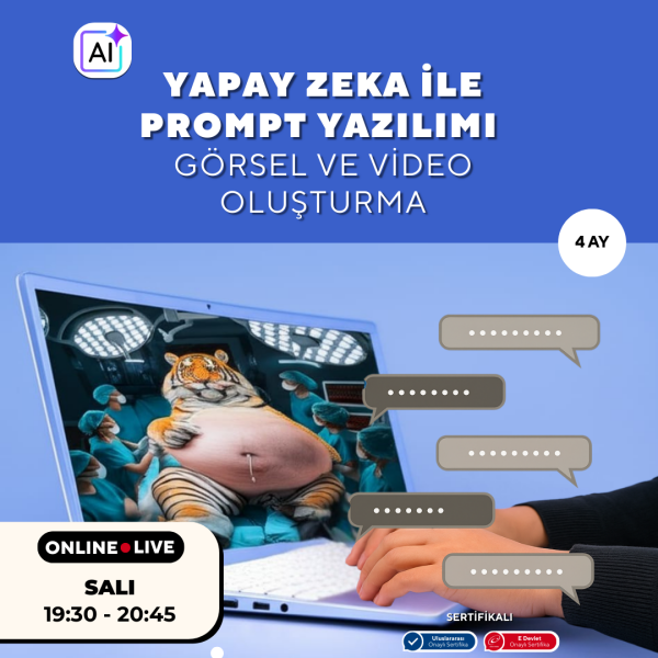 Yapay Zeka ile Prompt Yazılımı ( GÖRSEL VE VİDEO OLUŞTURMA)