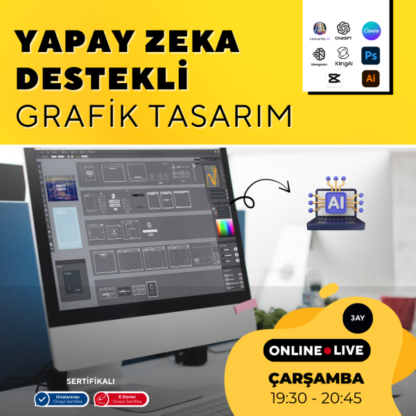 Yapay Zeka ile Grafik Tasarım  (Grafikerler , Reklam Ajansları ,Freelance Kişilere Özel)